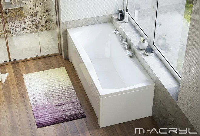M-Acryl Amanda fürdőkád (160x75, 170x75, 180x80 cm)