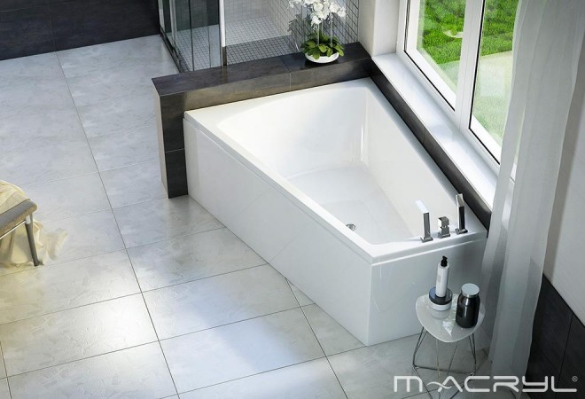 M-Acryl Trinity fürdőkád (160x120, 170x130 cm)
